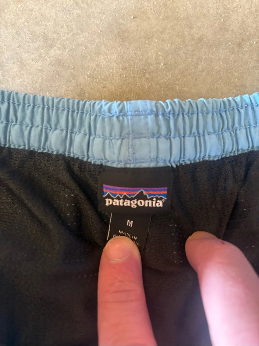 Patagonia Men’s Light Blue Swim Shorts